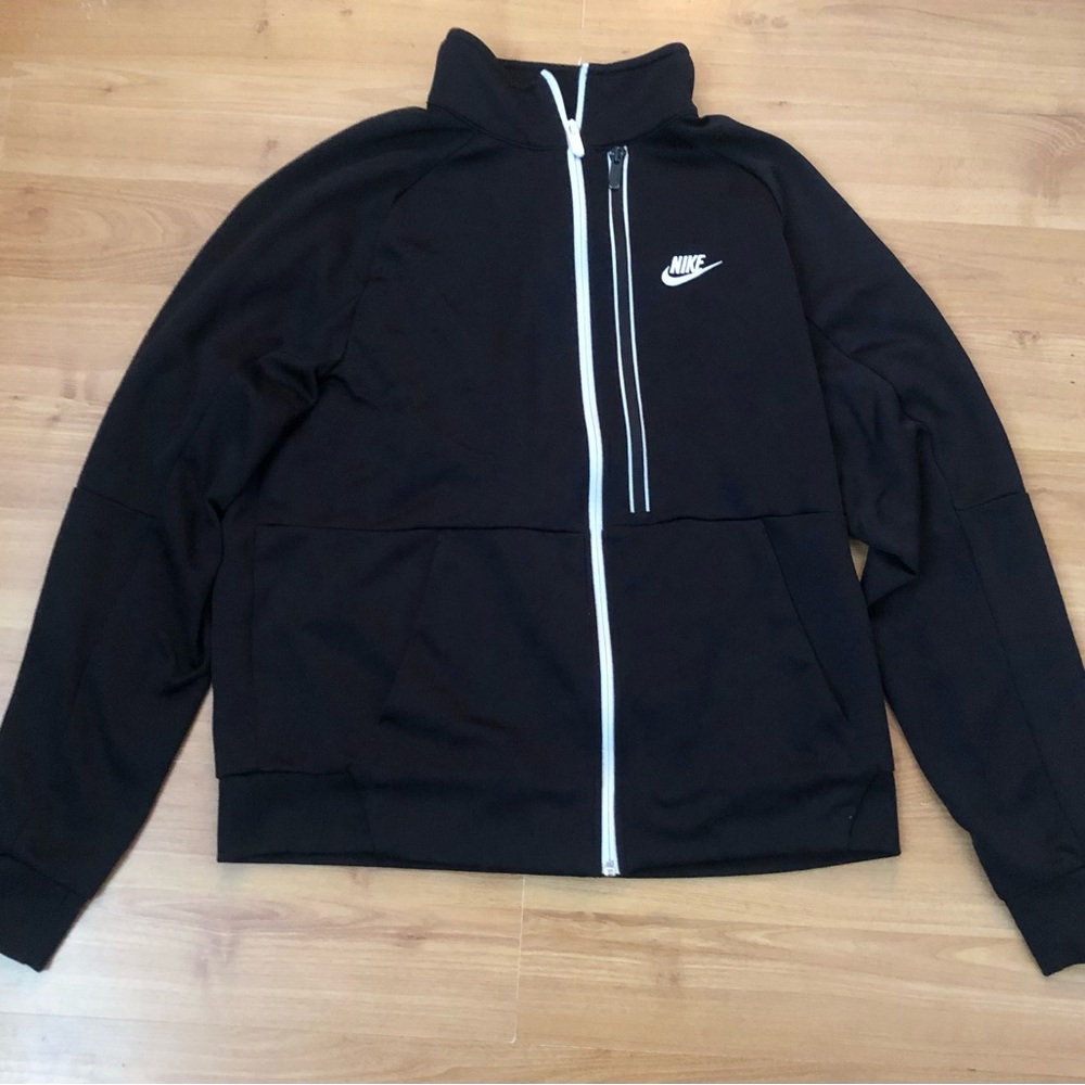 NIKE Sportswear Men's Jacket Full Zip Black Large Size